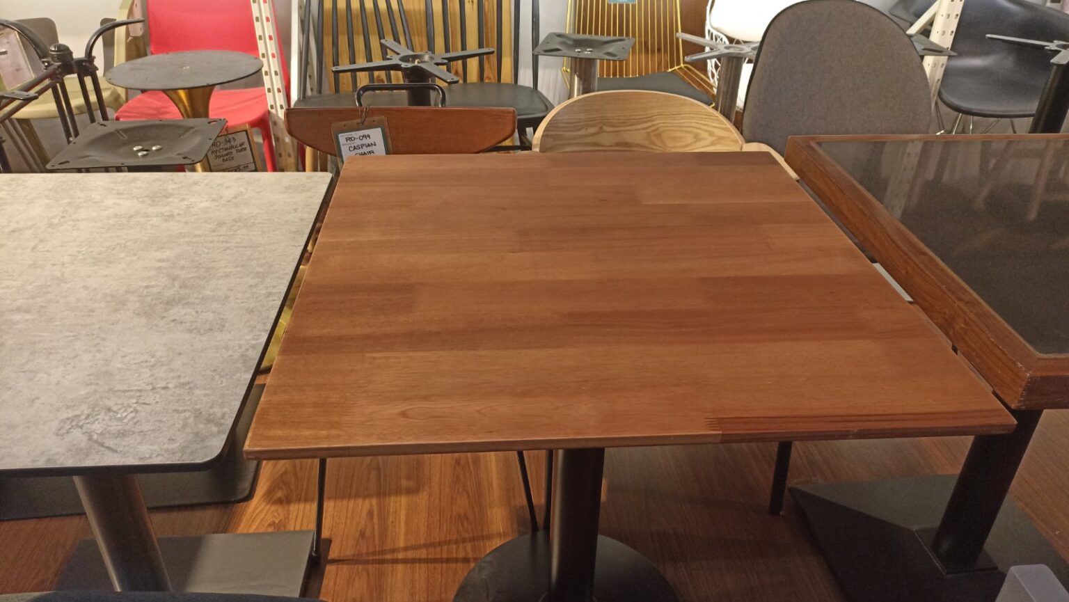 80x80cm Square Rubberwood Table Top ModLiving Furnishing